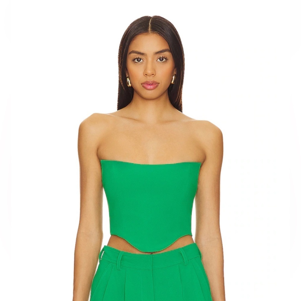 NWT Amanda Uprichard Sabine Crop Top in Jungle Size Medium